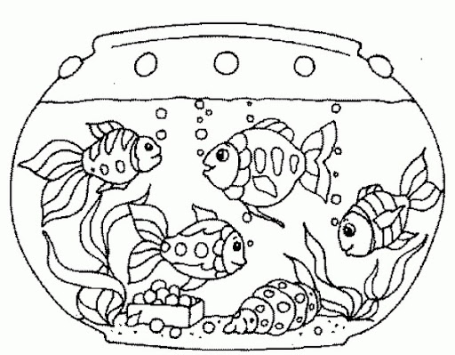 Rybki kolorowanki